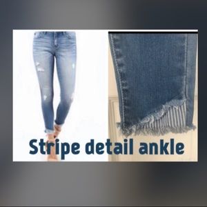 - 🔹ISO🔹in search of Kancan railroad stripe jeans